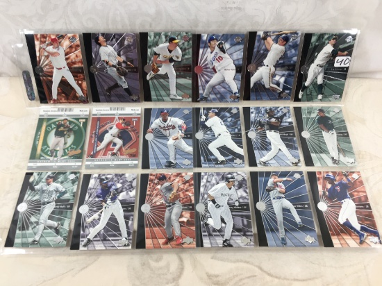 Lot of 18 Pcs Collector Modern Baseball Sport Trading Assorted Cards and Players - See Pictures