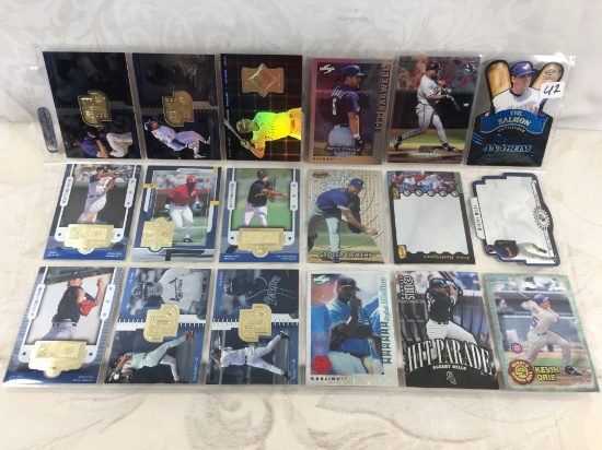 Lot of 18 Pcs Collector Modern Baseball Sport Trading Assorted Cards and Players - See Pictures