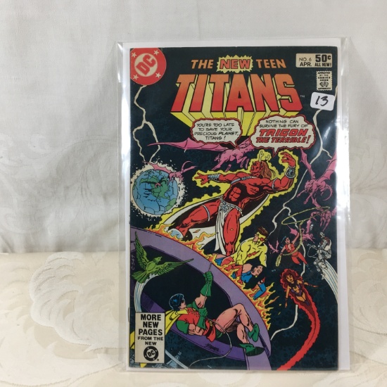Collector Vintage DC Comics The New Teen Titans Comic Book No.6