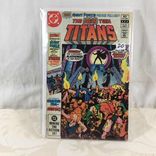 Collector Vintage DC Comics The New Teen Titans Comic Book No.21