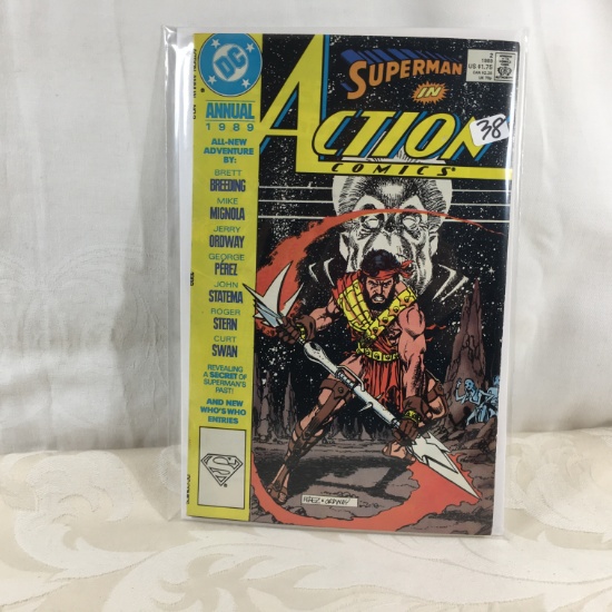 Collector Vintage DC Comics Superman In Action Comics Comic Book No.2