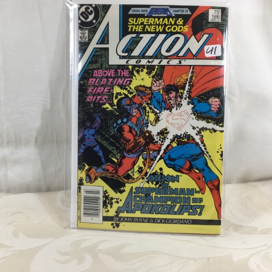 Collector Vintage DC Comics Supermans Action Comics Comic book No.586