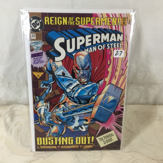 Collector Modern DC Comics Superman The Man Of Steel Comic Book No.22