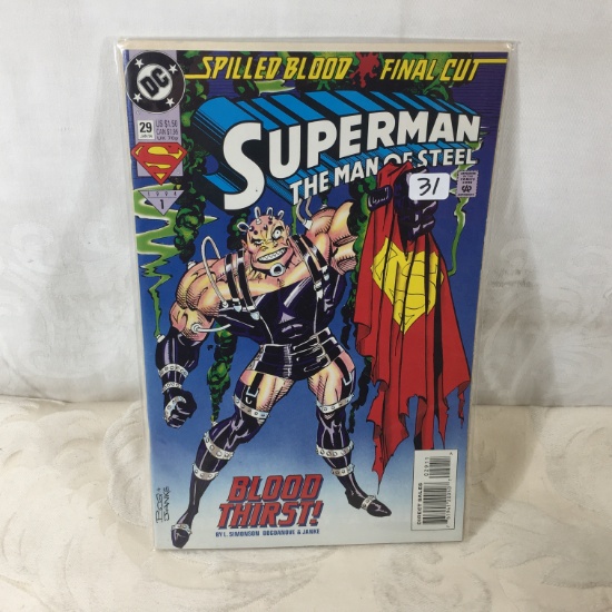 Collector Modern DC Comics Superman The Man Of Steel Comic Book No.29
