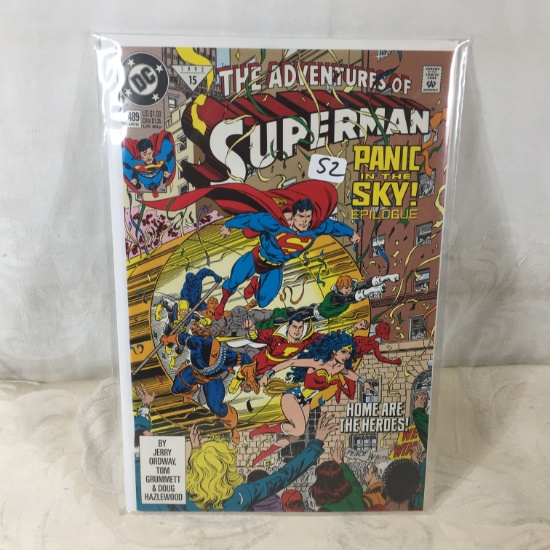 Collector Modern DC Comics The Adventures Of Superman Comic Book No.489