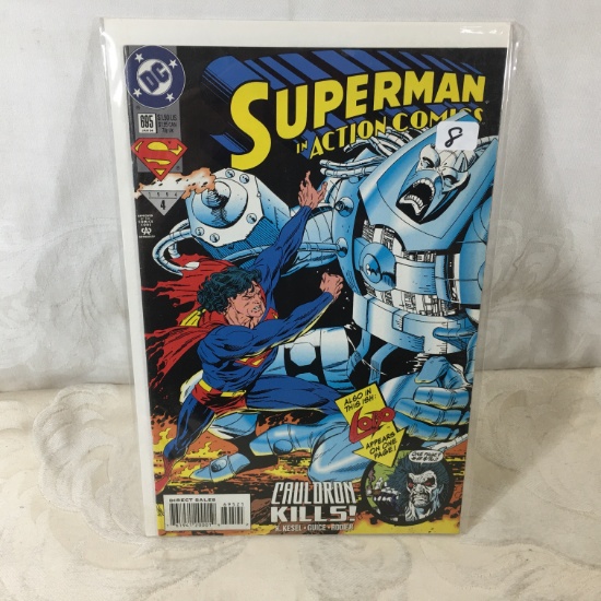 Collector Modern DC Comics Superman In Action Comics Comic Book No.695