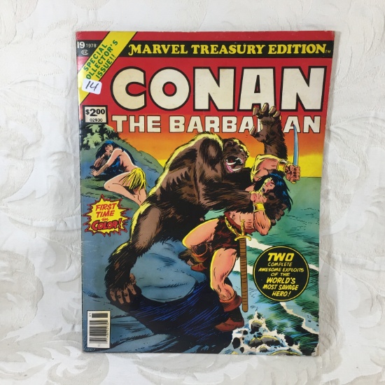 Collector Oversized Vintage 1978 Marvel Treasury Edition Conan The Barbarian Magazine #19