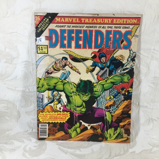 Collector Oversized Vintage Marvel Treasury Edition The Defenders Magazine #16
