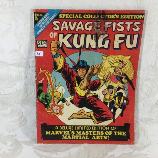 Collector Oversized Vintage 1975 Marvel Special Edition Savage Fists Of Kung Fu Deluxe Edt.
