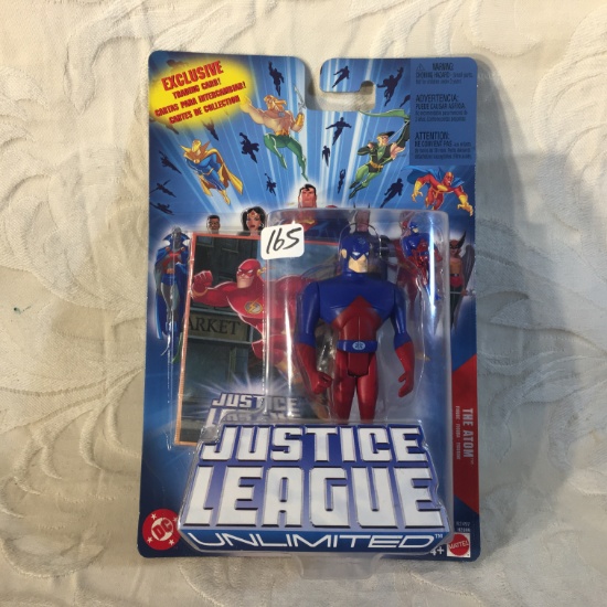 NIP Collector Mattel DC Justice League Unlimited Trading Card The Atom Action Figure 5" Tall Figure