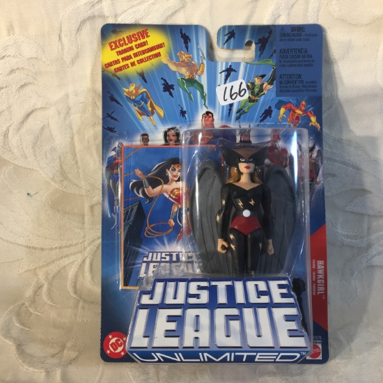 NIP Collector Mattel DC Justice League Unlimited Trading Card HawkGirl Action Figure 5" Tall Figure