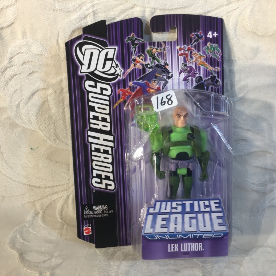NIP Collector Mattel DC Super Heroes Justice League Unlimited Lex Luthor Figure 5.5" Tall Figure