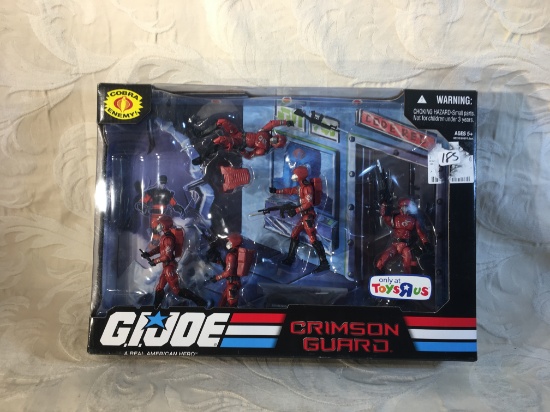 NIP Collector Hasbro GI Joe Crimson Guard Cobra Enemy Action Figure Set 9.5"x14" Box