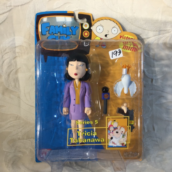 NIP Collector Mezco Family Guy Series 5 Tricia Takanawa Action Figure 6.5" Tall Figure