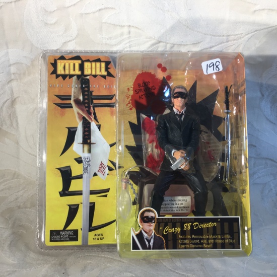NIP Collector Reel Toys Neca Kill Bill Crazy 88 Director Action Figure 7" Tall Figure