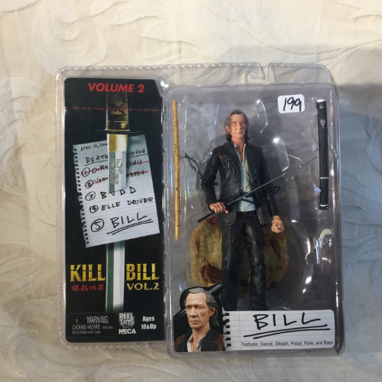 NIP Collector Reel Toys Neca Kill Bill Volume 2 Bill Action Figure 7" Tall Figure