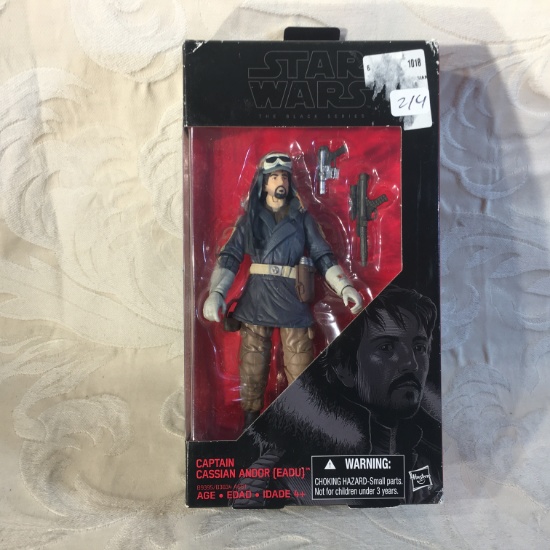 NIP Collector Hasbro Star Wars The Black Series Captain Cassian Andor Action Figure 6" Tall Figure