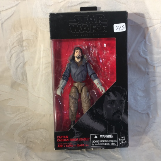 NIP Collector Hasbro Star Wars The Black Series Captain Cassian Andor Action Figure 6" Tall Figure