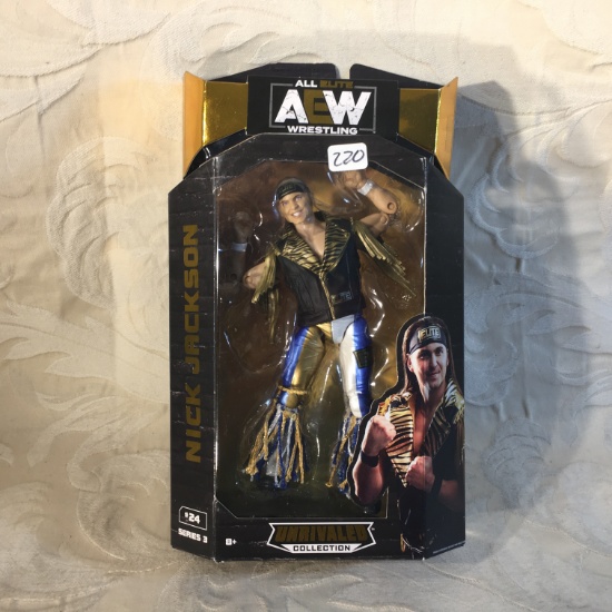 NIP Collector All Elite Wrestling Unrivaled Collection Nick Jackson Action Figure 6.5" Tall Figure
