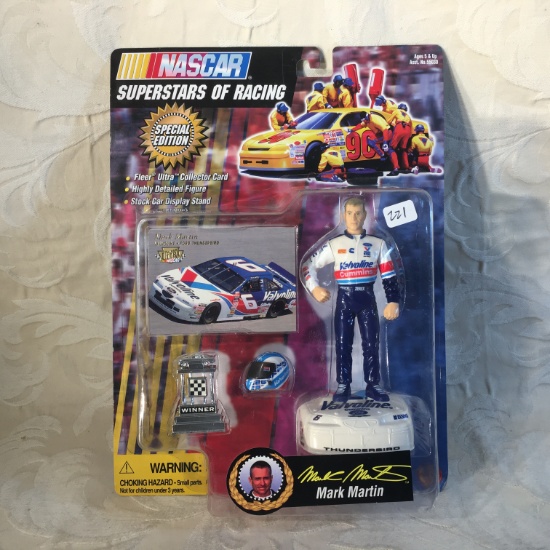 NIP Collector Toy Biz NASCAR Superstars Of Racing Mark Martin Special Edition Figure 6" Tall Figure