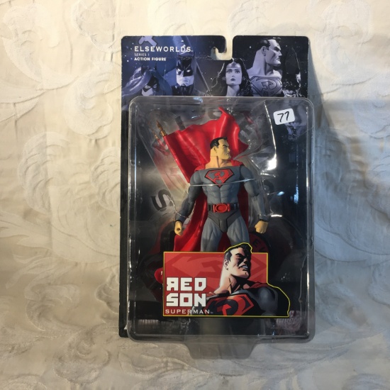 NIP Colllector DC Comics Elseworlds Series 1 Action Figure Red Son Superman Action Figure 9.5"Box