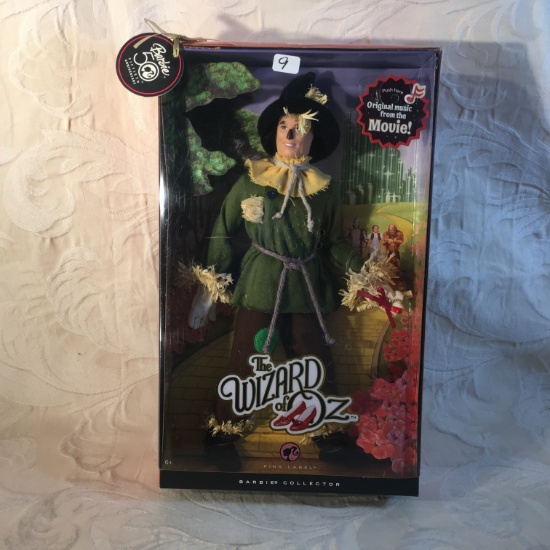 NIB Barbie Collector Pink Label 50th Anniversary The Wizard of Oz Scarecrow Doll 13.5"Tall Box