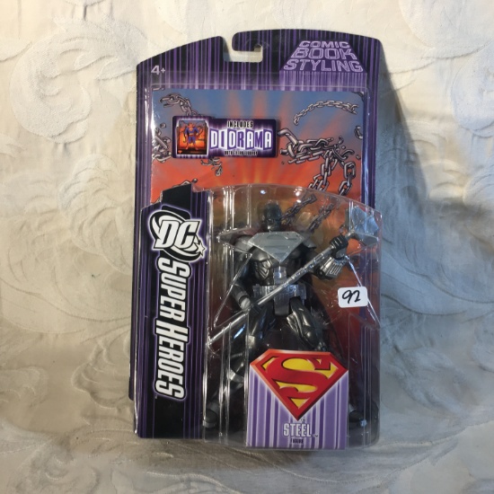 NIB Collector Mattel DC Super Heroes Comic Book Styling Steel 7"Tall Figure