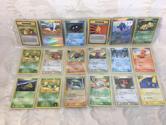 Lot of 18 Pcs Collector Pokemon Trading Game Assorted Cards - See Pictures