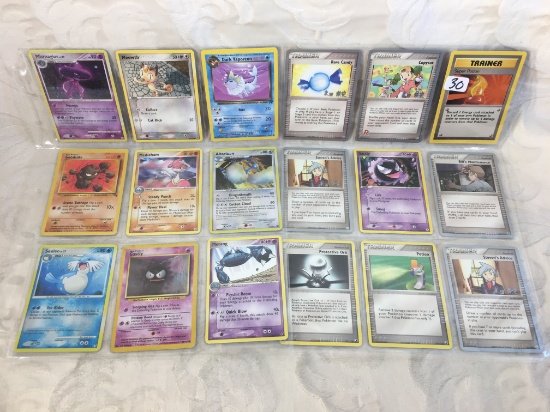 Lot of 18 Pcs Collector Pokemon Trading Game Assorted Cards - See Pictures