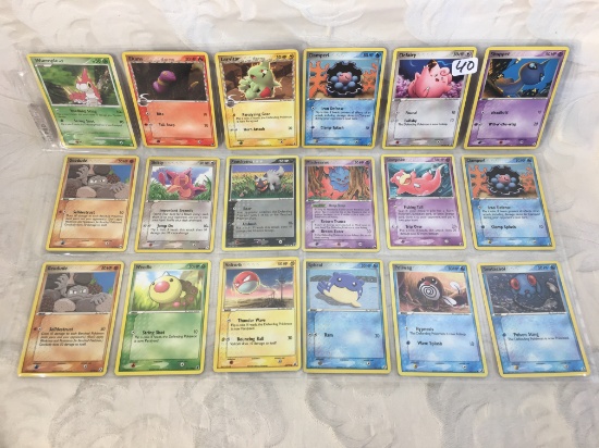 Lot of 18 Pcs Collector Pokemon Trading Game Assorted Cards - See Pictures