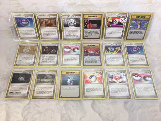 Lot of 18 Pcs Collector Pokemon Trading Game Assorted Cards - See Pictures