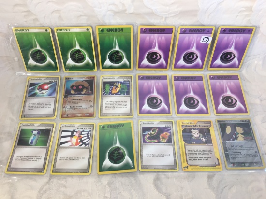 Lot of 18 Pcs Collector Pokemon Trading Game Assorted Cards - See Pictures