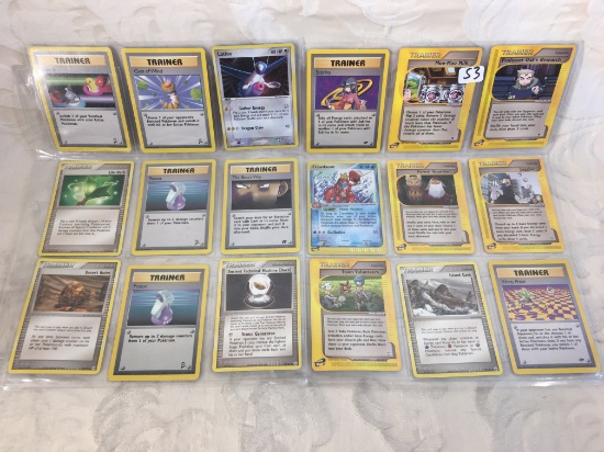 Lot of 18 Pcs Collector Pokemon Trading Game Assorted Cards - See Pictures