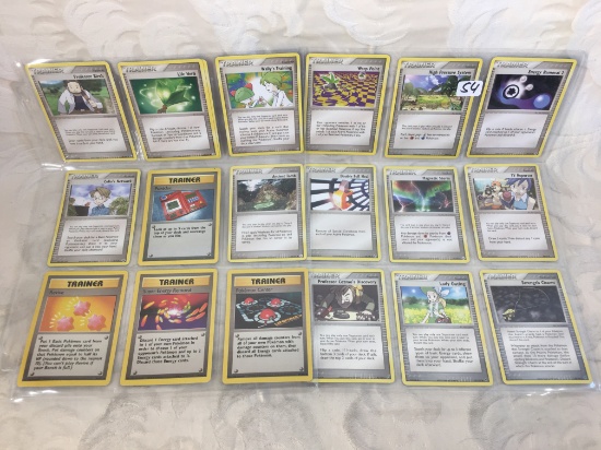 Lot of 18 Pcs Collector Pokemon Trading Game Assorted Cards - See Pictures