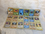 Lot of 18 Pcs Collector Pokemon Trading Game Assorted Cards - See Pictures