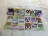 Lot of 18 Pcs Collector Pokemon Trading Game Assorted Cards - See Pictures