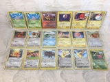 Lot of 18 Pcs Collector Pokemon Trading Game Assorted Cards - See Pictures