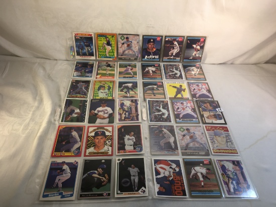 Lot of 36 pcs Collector Modern/Vintage Sport Baseball Trading Assorted Cards & Players - See Picture