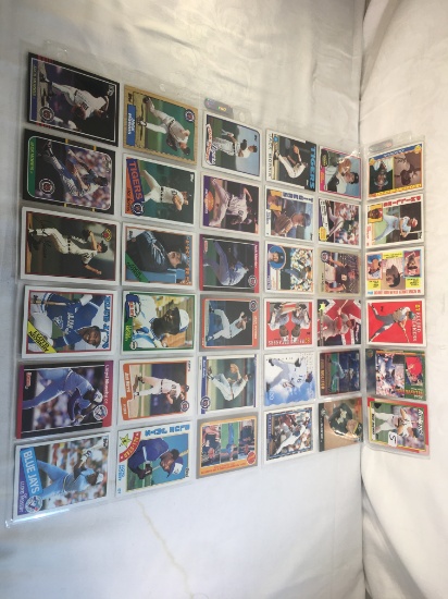 Lot of 36 pcs Collector Modern/Vintage Sport Baseball Trading Assorted Cards & Players - See Picture