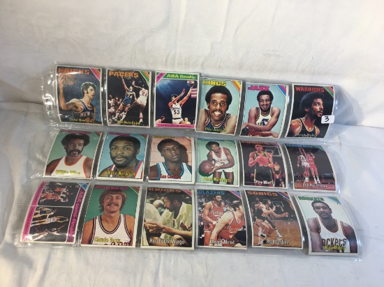 Lot OF 18 Pcs Collector Vintage Sport Basketball Sport Trading Assorted Cards and Players -See Pictu