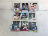 Lot of 9 Pcs Collector Vintage Sport Baseball Sport Trading Assorted Cards & Players -See Pictures