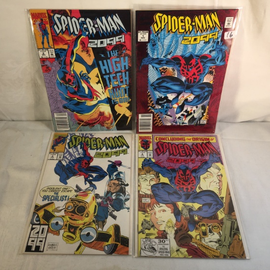 Lot of 4 Pcs Collector Marvel Comics Spider-man 2099 Comic Books No.1.2.3.4.