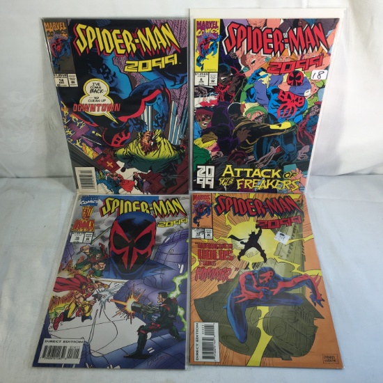 Lot of 4 Pcs Collector Marvel Comics Spider-man 2099 Comic Books No.8.14.15.16.