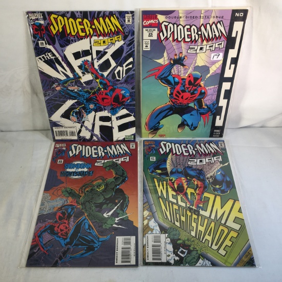 Lot of 4 Pcs Collector Marvel Comics Spider-man 2099 Comic Books No.25.26.27.28.