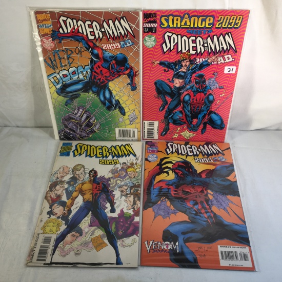 Lot of 4 Pcs Collector Marvel Comics Spider-man 2099 Comic Books No.33.34.36.42.