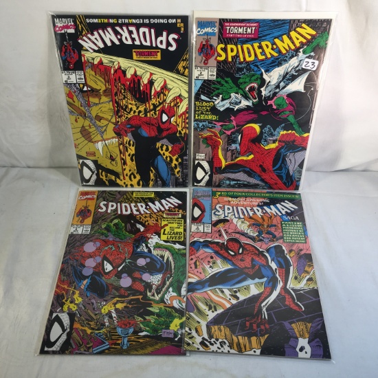 Lot of 4 Pcs Collector Marvel Comics Spider-man Comic Books No.2.3.3.4.