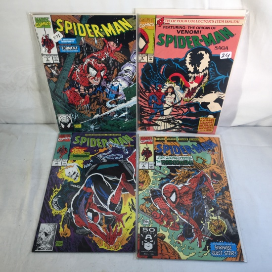 Lot of 4 Pcs Collector Marvel Comics Spider-man Comic Books No.4.5.6.7.