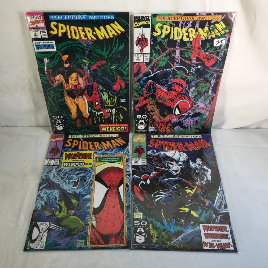 Lot of 4 Pcs Collector Marvel Comics Spider-man Comic Books No.8.9.10.11.
