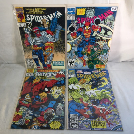 Lot of 4 Pcs Collector Marvel Comics Spider-man Comic Books No.20.21.22.23.
