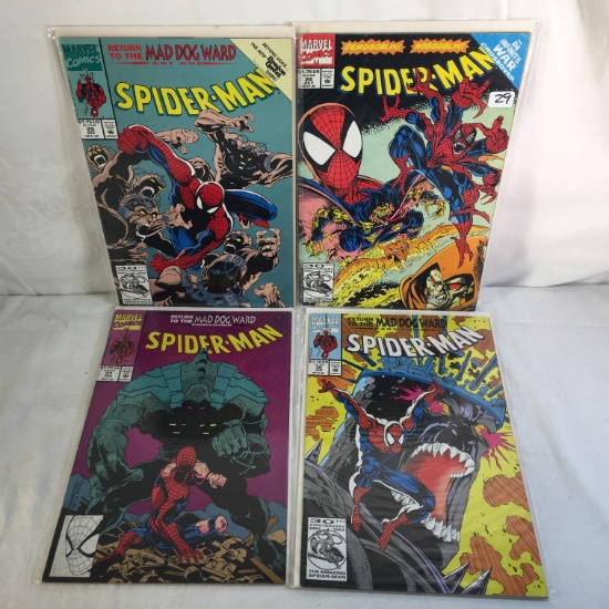 Lot of 4 Pcs Collector Marvel Comics Spider-man Comic Books No.24.29.30.31.
